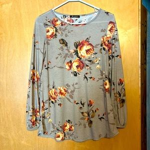 Flowered print tunic